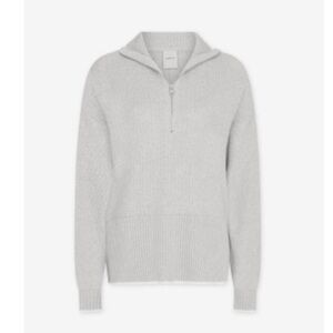 Varley Gray Half-Zip Sweater